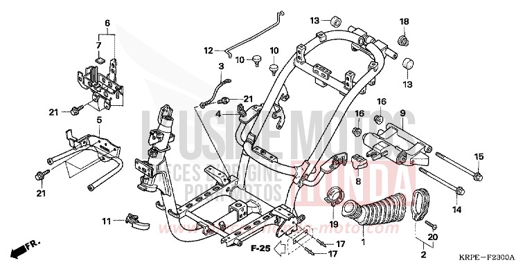 CARROSSERIE DE CHASSIS de SCV 100 Lead CANDY TAHITIAN BLUE (PB215) de 2005
